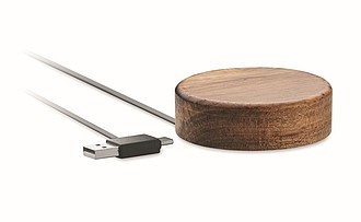 Wireless charger in acacia 15W
