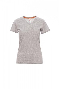 Women’s T-shirt PAYPER V-NECK LADY, grey melange, XL
