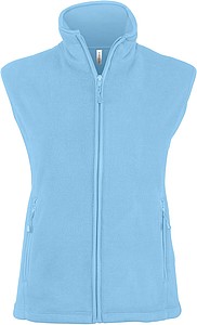 Womens microfleece vest KARIBAN, light blue, XXL