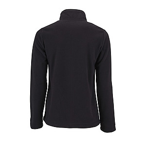 WOMENS PLAIN FLEECE JACKET NORMAN WOMEN, BLACK, L