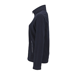 WOMENS PLAIN FLEECE JACKET NORMAN WOMEN, NAVY, L