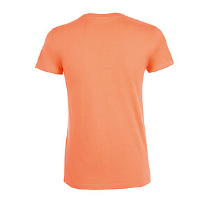 WOMENS ROUND COLLAR T-SHIRT REGENT WOMEN, APRICOT, XXL