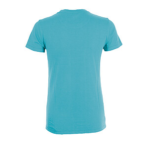 WOMENS ROUND COLLAR T-SHIRT REGENT WOMEN, ATOLL BLUE, XXL