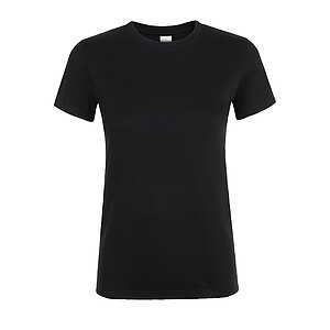 WOMENS ROUND COLLAR T-SHIRT REGENT WOMEN, DEEP BLACK, XXL