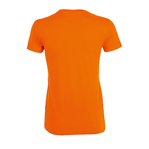 WOMENS ROUND COLLAR T-SHIRT REGENT WOMEN, ORANGE, XXL