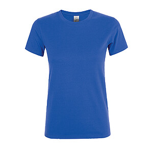 WOMENS ROUND COLLAR T-SHIRT REGENT WOMEN, ROYAL BLUE, S