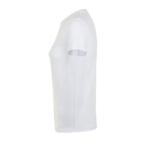 WOMENS ROUND COLLAR T-SHIRT REGENT WOMEN, WHITE, L