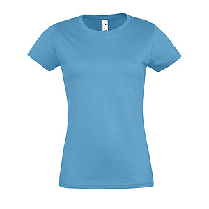 WOMENS ROUND NECK T-SHIRT IMPERIAL WOMEN, AQUA, XL