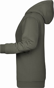 Womens sweatshirt with hoodie James Nicholson, grey, XL