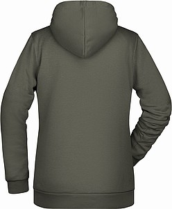 Womens sweatshirt with hoodie James Nicholson, grey, XL