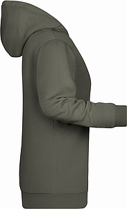 Womens sweatshirt with hoodie James Nicholson, grey, XL