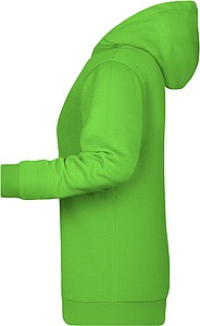 Womens sweatshirt with hoodie James Nicholson, lime green, 3XL