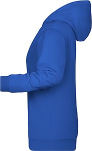 Womens sweatshirt with hoodie James Nicholson, royal blue, M