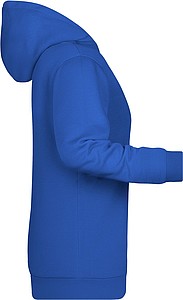 Womens sweatshirt with hoodie James Nicholson, royal blue, M