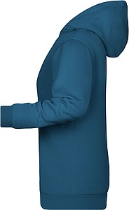 Womens sweatshirt with hoodie James Nicholson, teal, XXL