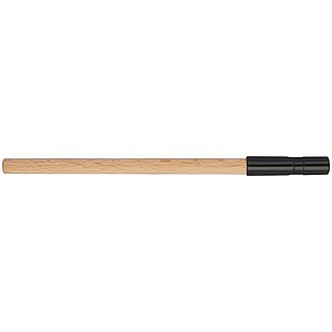 Wooden ballpen with black plastic cap