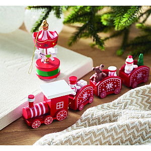 Wooden Christmas train