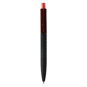 X3 black smooth touch pen, red