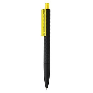 X3 black smooth touch pen, yellow